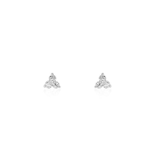 Silver Portia CZ Stud Earrings