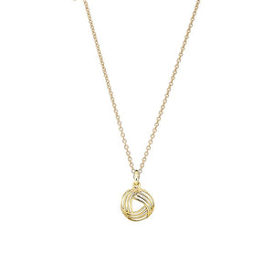 9ct Yellow Gold Woven Pendant