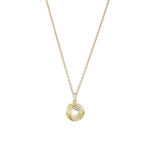 9ct Yellow Gold Woven Pendant