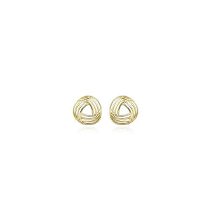 9ct Gold Woven Stud Earrings