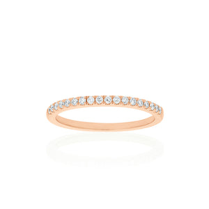 18ct Rose Gold Lavina Diamond Band