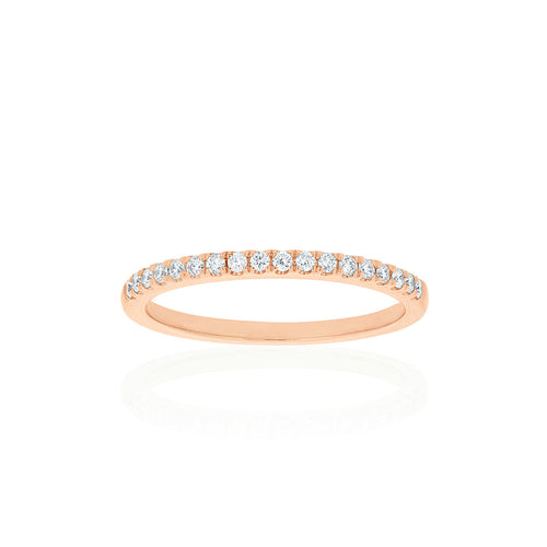 18ct Rose Gold Lavina Diamond Band