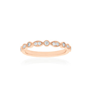 18ct Rose Gold Olivia Diamond Band