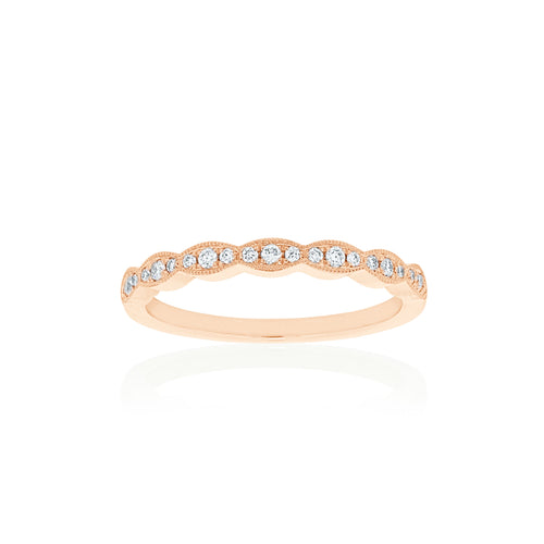 18ct Rose Gold Rosalia Diamond Band
