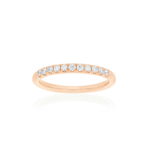18ct Rose Gold Zita Diamond Band