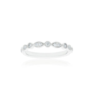 18ct White Gold Olivia Diamond Band