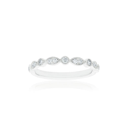 18ct White Gold Olivia Diamond Band