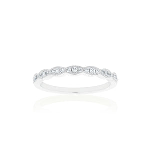 18ct White Gold Rosalia Diamond Band