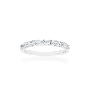 18ct White Gold Vittoria Diamond Band