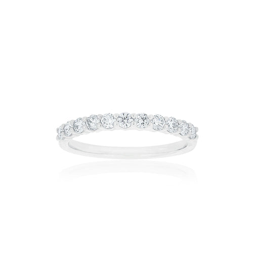18ct White Gold Vittoria Diamond Band