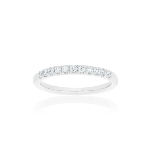 18ct White Gold Zita Diamond Band