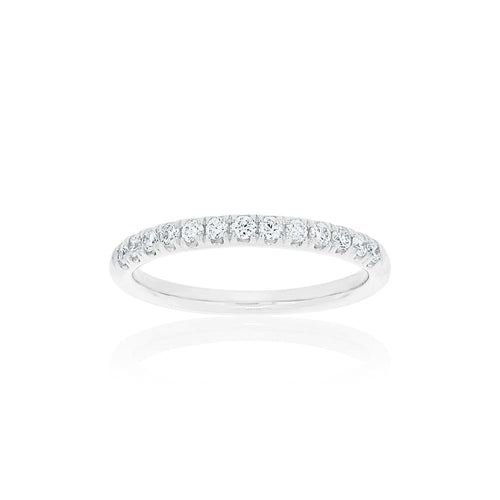 18ct White Gold Victorine Diamond Band