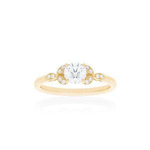 18ct Yellow Gold Poppy Diamond Ring