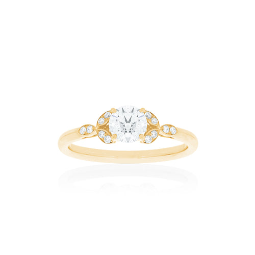 18ct Yellow Gold Poppy Diamond Ring