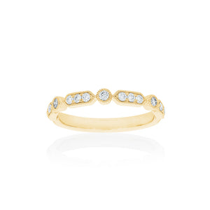 18ct Yellow Gold Kensington Diamond Band