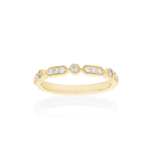 18ct Yellow Gold Kensington Diamond Band