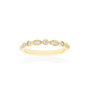 18ct Yellow Gold Olivia Diamond Band