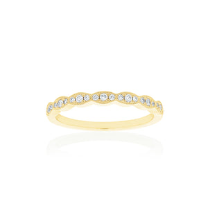 18ct Yellow Gold Rosalia Diamond Band