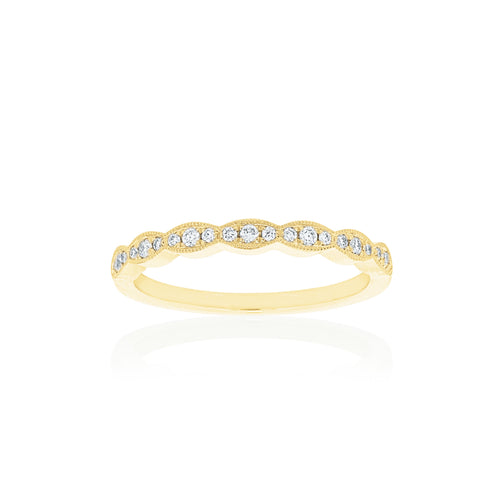 18ct Yellow Gold Rosalia Diamond Band