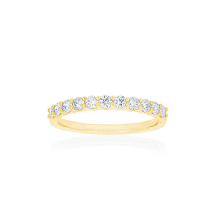 18ct Yellow Gold Vittoria Diamond Band