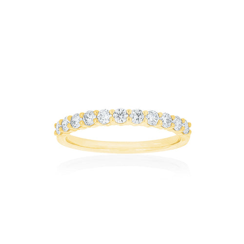 18ct Yellow Gold Vittoria Diamond Band