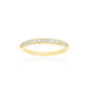 18ct Yellow Gold Victorine Diamond Band