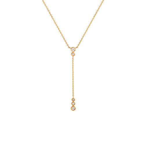 9ct Yellow Gold Tallulah Diamond Pendant