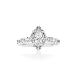 18ct White Gold Florence Diamond Ring