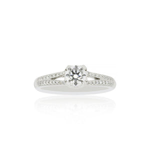 18ct White Gold Eiffel Diamond Ring