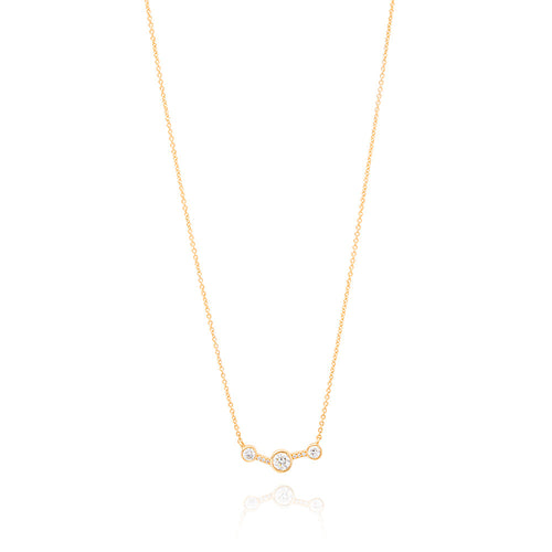 18ct Yellow Gold Astro Diamond Necklace