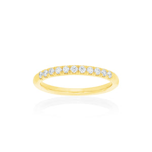 18ct Yellow Gold Zita Diamond Band