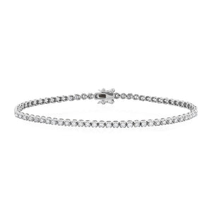 9ct White Gold Zenith Diamond Tennis Bracelet