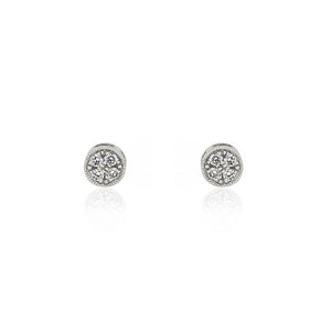 18ct White Gold Electra Diamond Studs