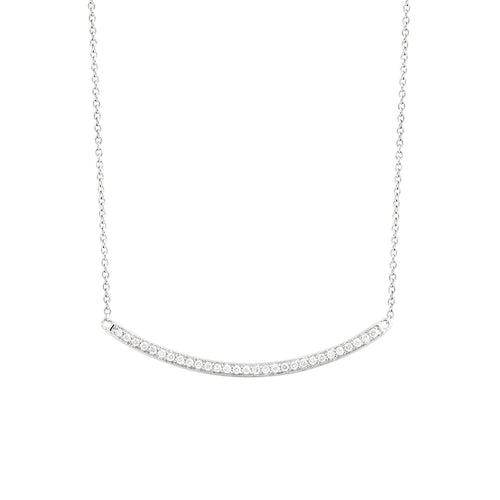 9ct White Gold Celetine Diamond Necklace