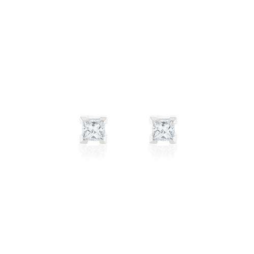 18ct White Gold Stella Diamond Stud Earrings