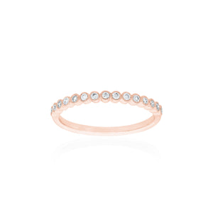 18ct Rose Gold Millie Diamond Band