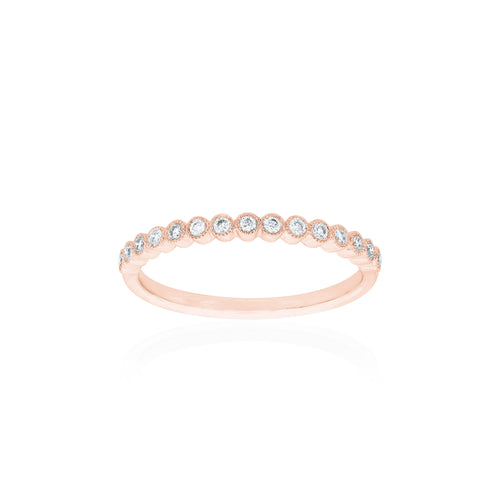 18ct Rose Gold Millie Diamond Band