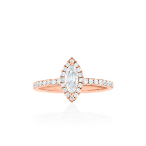 18ct Rose Gold Iyla Diamond Ring