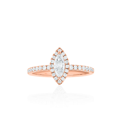 18ct Rose Gold Iyla Diamond Ring