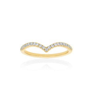 18ct Yellow Gold Celestine Diamond Band