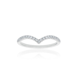 18ct White Gold Celestine Diamond Band