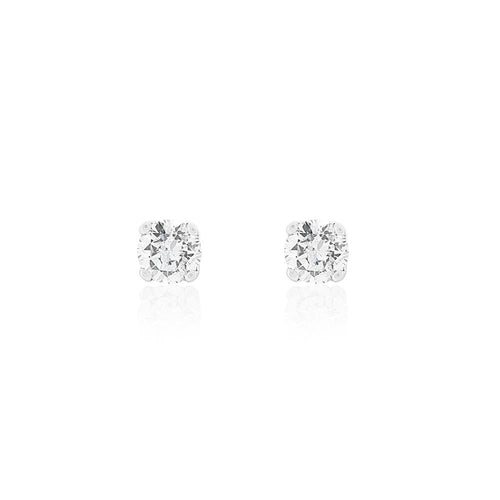 18ct White Gold Lia Diamond Stud Earrings