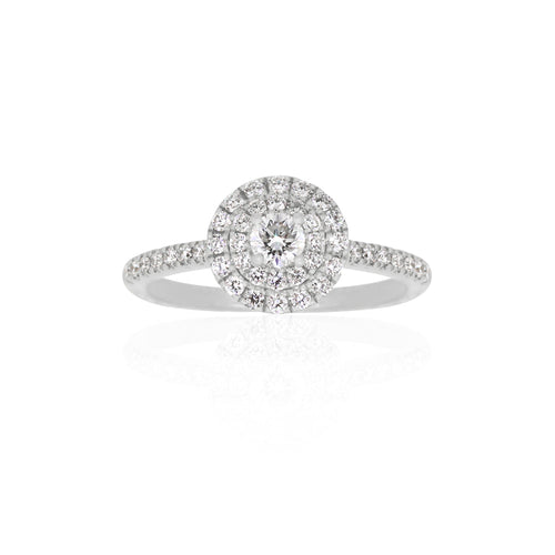 18ct White Gold Mira Diamond Ring