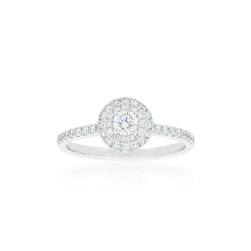 18ct White Gold Mira Diamond Ring