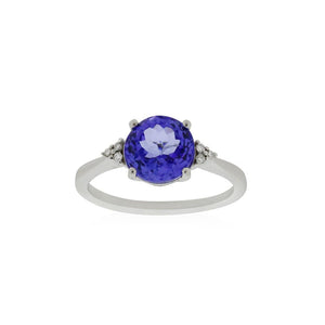 9ct White Gold Nora Tanzanite Diamond Ring