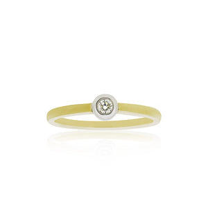 9ct Yellow Gold Misty Diamond Ring