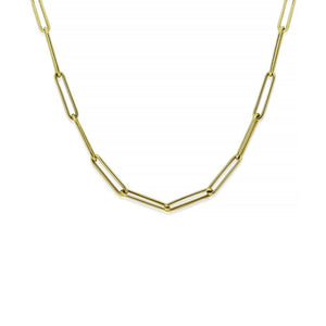 9ct Yellow Gold Paperlink Necklace