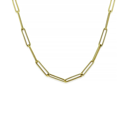 9ct Yellow Gold Paperlink Necklace