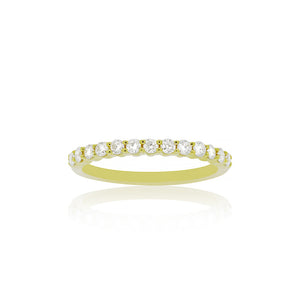 18ct Yellow Gold Vanity Diamond Band