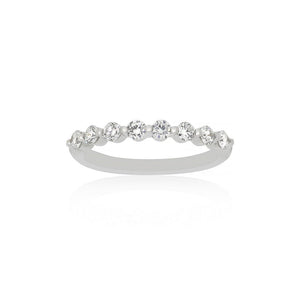 18ct White Gold Paloma Diamond Band